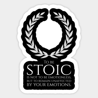 Stoic Philosophy Quote Motivational Inspiring Stoicism Sticker